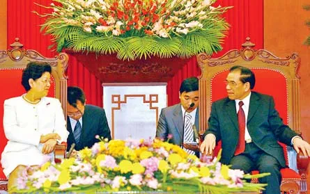 Tổng Bí thư Nông Đức Mạnh tiếp Đoàn đại biểu Quốc hội Trung Quốc