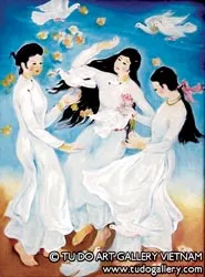 Tranh họa sĩ Thuận Hồ - Bóng dáng một thời Nam bộ