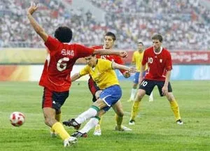Olympic Bắc Kinh 2008 - Bóng đá Nam: Brazil nhọc nhằn thắng Bỉ 1-0
