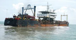 Bắt đầu nạo vét luồng tàu biển Soài Rạp