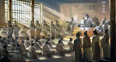 Cảnh Khổng Tử dạy môn đồ Cảnh Khổng Tử dạy môn đồ