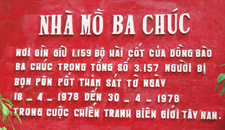 Sau 31 năm vụ thảm sát tại Ba Chúc - Nỗi đau không quên ảnh 2 Sau 31 năm vụ thảm sát tại Ba Chúc - Nỗi đau không quên ảnh 2