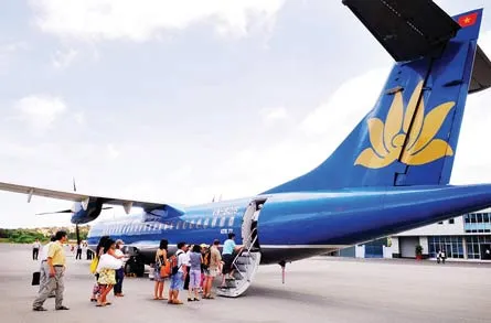 Chuyến bay nội địa của Vietnam Airlines. Ảnh: VIỆT DŨNG Chuyến bay nội địa của Vietnam Airlines. Ảnh: VIỆT DŨNG