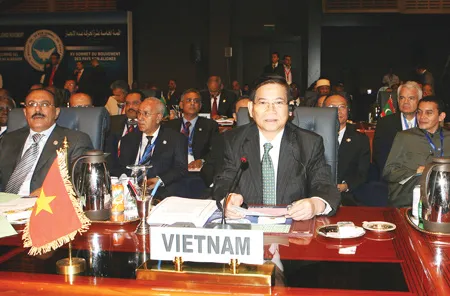 Chủ tịch nước Nguyễn Minh Triết tại phiên khai mạc hội nghị. Ảnh: TTXVN Chủ tịch nước Nguyễn Minh Triết tại phiên khai mạc hội nghị. Ảnh: TTXVN