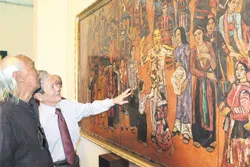 Triển lãm tranh của họa sĩ Quách Phong và Huỳnh Thị Kim Tiến