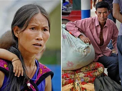 Tâm trạng của những người vừa bỏ nhà cửa để chạy nạn sang Nansan, Vân Nam Tâm trạng của những người vừa bỏ nhà cửa để chạy nạn sang Nansan, Vân Nam