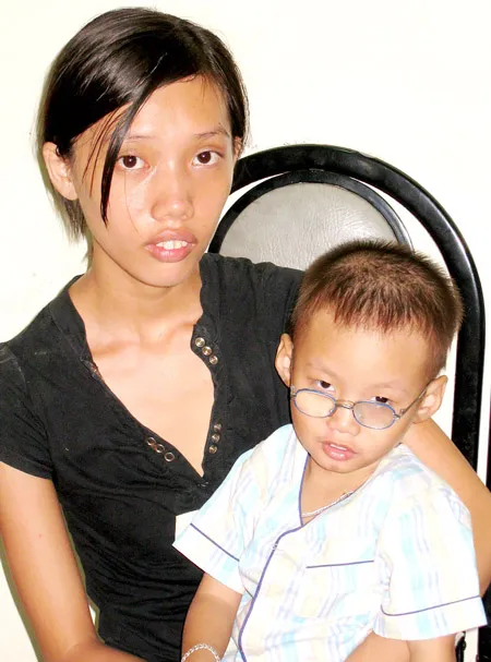 Mẹ con chị Bích Tiên trong cảnh ngặt nghèo