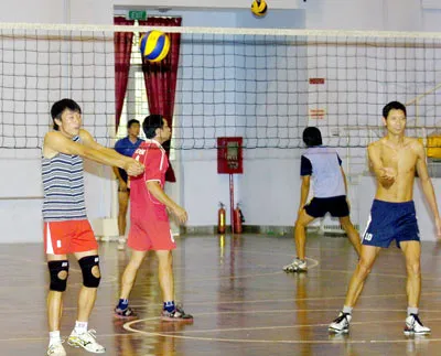 Buổi tập cuối tại TPHCM của đội tuyển nam, trước khi lên đường dự SEA Games 25. Ảnh: Nguyễn Nhân