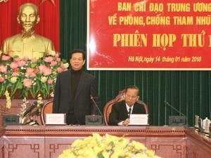 Prime Minister Nguyen Tan Dung chairs a session of the Central Steering Committee for Corruption Prevention and Control in Hanoi January 14 Prime Minister Nguyen Tan Dung chairs a session of the Central Steering Committee for Corruption Prevention and Control in Hanoi January 14