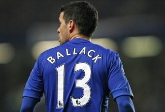 Chelsea midfielder Michael Ballack during the English Premier League football match between Chelsea and Birmingham City at Stamford Bridge in London, England on January 27, 2010. AFP PHOTO Chelsea midfielder Michael Ballack during the English Premier League football match between Chelsea and Birmingham City at Stamford Bridge in London, England on January 27, 2010. AFP PHOTO