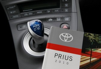 An owners manual is shown on the console of a 2010 Toyota Prius hybrid car February 4, 2010 in San Francisco, California (Photo illustration by Justin Sullivan/Getty Images/AFP) An owners manual is shown on the console of a 2010 Toyota Prius hybrid car February 4, 2010 in San Francisco, California (Photo illustration by Justin Sullivan/Getty Images/AFP)