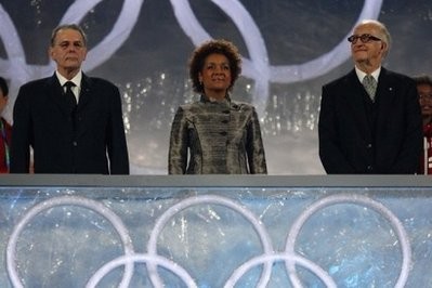 (From left) IOC President Jacques Rogge, Governor General of Canada Michaelle Jean and her husband Jean-Daniel Lafond attend the Opening Ceremony of the 2010 Vancouver Winter Olympics at BC Place. (From left) IOC President Jacques Rogge, Governor General of Canada Michaelle Jean and her husband Jean-Daniel Lafond attend the Opening Ceremony of the 2010 Vancouver Winter Olympics at BC Place.