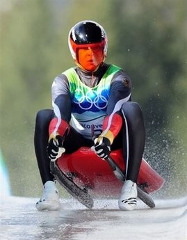 Germany's Felix Loch won Winter Olympics gold in the men's singles luge in Whistler, Canada on Sunday to lead a German 1-2 with compatriot David Moeller finishing second and Italy's Armin Zoeggler third. Germany's Felix Loch won Winter Olympics gold in the men's singles luge in Whistler, Canada on Sunday to lead a German 1-2 with compatriot David Moeller finishing second and Italy's Armin Zoeggler third.