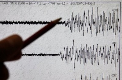 File picture of a seismograph. A powerful 8.8-magnitude earthquake struck the Pacific Ocean off the coast of central Chile early Saturday. (AFP Photo) File picture of a seismograph. A powerful 8.8-magnitude earthquake struck the Pacific Ocean off the coast of central Chile early Saturday. (AFP Photo)