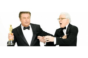 L-R: Alec Baldwin and Steve Martin are set to raise the roof of Kodak Theatre for the March 8 Academy Awards, being broadcast live for the first time to Vietnam. (Source: Oscar) L-R: Alec Baldwin and Steve Martin are set to raise the roof of Kodak Theatre for the March 8 Academy Awards, being broadcast live for the first time to Vietnam. (Source: Oscar)