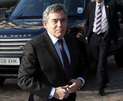 British Prime Minister Gordon Brown arrives at the Chilcott Inquiry into the Iraq War in central London British Prime Minister Gordon Brown arrives at the Chilcott Inquiry into the Iraq War in central London