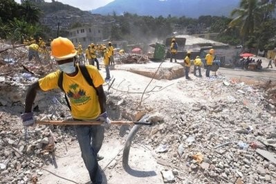 (AFP file) Workers clear rubble in Port-au-Prince on March 9. (AFP file) Workers clear rubble in Port-au-Prince on March 9.