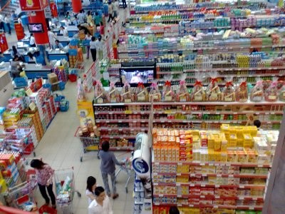 Goods at a CoopMart supermarket.