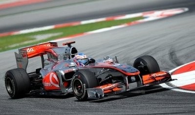 McLaren-Mercedes driver Lewis Hamilton of Britain powers his car through a turn during the first practice session for the Malaysian Grand Prix in Sepang. AFP photo McLaren-Mercedes driver Lewis Hamilton of Britain powers his car through a turn during the first practice session for the Malaysian Grand Prix in Sepang. AFP photo