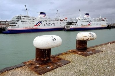 (AFP file) Ferries of SeaFrance are at dock at the French northern port of Calais in 2008. (AFP file) Ferries of SeaFrance are at dock at the French northern port of Calais in 2008.