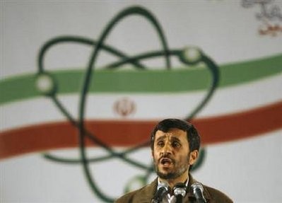 Iran's President Mahmoud Ahmadinejad speaks during a ceremony at the Natanz nuclear enrichment facility, 350 km south of Tehran. Iran's President Mahmoud Ahmadinejad speaks during a ceremony at the Natanz nuclear enrichment facility, 350 km south of Tehran.