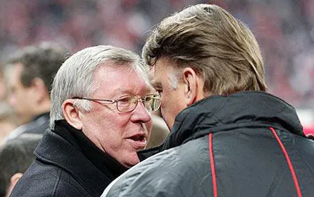 Trước trận tứ kết lượt về Champions League ở Old Trafford: Thầy trò Ferguson tán tụng Van Gaal
