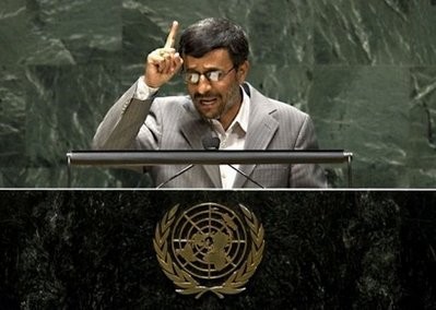 Iran President Mahmoud Ahmadinejad speaks to the 2010 High-level Review Conference of the Parties to the Treaty on the Non-Proliferation of Nuclear Weapons at the United Nations In New York. Iran President Mahmoud Ahmadinejad speaks to the 2010 High-level Review Conference of the Parties to the Treaty on the Non-Proliferation of Nuclear Weapons at the United Nations In New York.