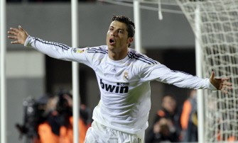 Cristiano Ronaldo celebrates after scoring against Mallorca on May 5, 2010. AFP PHOTO Cristiano Ronaldo celebrates after scoring against Mallorca on May 5, 2010. AFP PHOTO