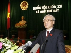 National Assembly Chairman Nguyen Phu Trong speaks during Thursday’s NA session (Photo: Vietnam News Agency) National Assembly Chairman Nguyen Phu Trong speaks during Thursday’s NA session (Photo: Vietnam News Agency)