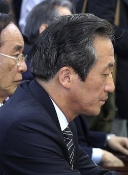 Chung Mong-joon, chairman of the ruling Grand National Party, attends a meeting of the party leaders at its headquarters in Seoul, South Korea, Thursday, June 3, 2010. Chung Mong-joon, chairman of the ruling Grand National Party, attends a meeting of the party leaders at its headquarters in Seoul, South Korea, Thursday, June 3, 2010.