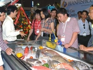 At the Vietnam Fisheries International Exhibition opened in Ho Chi Minh City on June 12 At the Vietnam Fisheries International Exhibition opened in Ho Chi Minh City on June 12