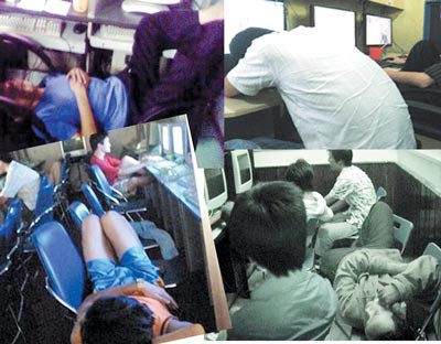 Game young addicts become tired after spending time playing games on the net overnight ( Photo: SGGP) Game young addicts become tired after spending time playing games on the net overnight ( Photo: SGGP)