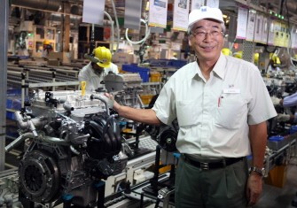 (FILES) In this photograph take on October 21, 2008, Managing Director of Maruti Suzuki India Limited, Shinzo Nakanishi, poses next to a KB series engine during the inauguration of an engine plant in Gurgaon, on the outskirts of New Delhi. AFP (FILES) In this photograph take on October 21, 2008, Managing Director of Maruti Suzuki India Limited, Shinzo Nakanishi, poses next to a KB series engine during the inauguration of an engine plant in Gurgaon, on the outskirts of New Delhi. AFP
