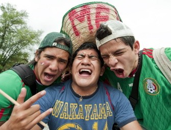 Mexican football fans celebrate their 2010 FIFA World Cup South Africa football match victory against France at the Angel de la Independencia in Mexico City, on June 17, 2010. AFP Mexican football fans celebrate their 2010 FIFA World Cup South Africa football match victory against France at the Angel de la Independencia in Mexico City, on June 17, 2010. AFP
