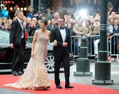 Crown Princess Victoria (L) and Daniel Westling arrive for a gala performance at the Stockholm Concert Hall in Stockholm June 18. Crown Princess Victoria (L) and Daniel Westling arrive for a gala performance at the Stockholm Concert Hall in Stockholm June 18.