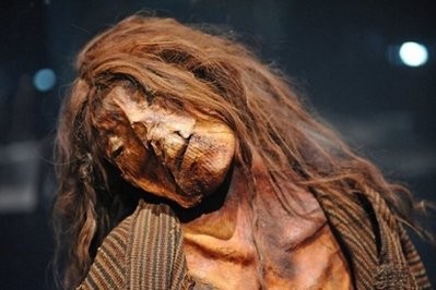 A 13th century mummy of an adult female from ancient Peru is seen on display at the media preview for the world premiere of the Mummies of the World exhibition, at the California Science Center in Los Angeles. A 13th century mummy of an adult female from ancient Peru is seen on display at the media preview for the world premiere of the Mummies of the World exhibition, at the California Science Center in Los Angeles.