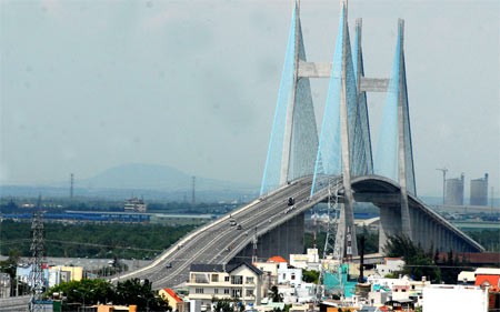 The Phu My Bridge in Ho Chi Minh City The Phu My Bridge in Ho Chi Minh City