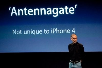 Steve Jobs speaks during a press conference regarding the Apple iPhone 4 reception problems at the Apple headquarters, on July 16, in Cupertino, California. AFP Steve Jobs speaks during a press conference regarding the Apple iPhone 4 reception problems at the Apple headquarters, on July 16, in Cupertino, California. AFP