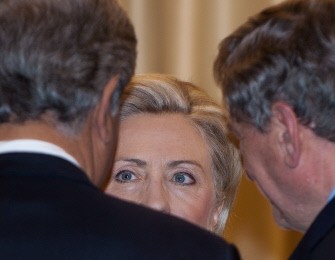 US Secretary of State Hillary Clinton (C) discusses with Special Representative for Afghanistan and Pakistan Richard Holebrooke (R) in Islamabad, on July 18, 2010. AFP US Secretary of State Hillary Clinton (C) discusses with Special Representative for Afghanistan and Pakistan Richard Holebrooke (R) in Islamabad, on July 18, 2010. AFP