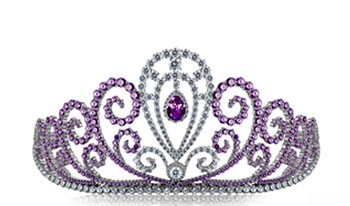 The crown is inlaid with more than 600 gemstones worth VND1 billion (over US$50,000) The crown is inlaid with more than 600 gemstones worth VND1 billion (over US$50,000)