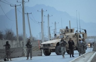NATO and US soldiers are seen standing guard in Kabul NATO and US soldiers are seen standing guard in Kabul