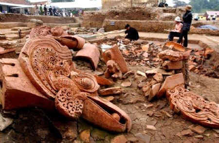 This file photo shows an excavation site of Thang Long Imperial Citadel. This file photo shows an excavation site of Thang Long Imperial Citadel.