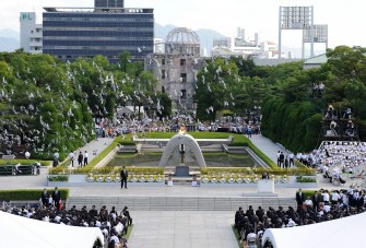 Doves fly around the Atomic Bomb Dome at the Peace Memorial Park after their release during the memorial ceremony in Hiroshima, on August 6, 2010. AFP Doves fly around the Atomic Bomb Dome at the Peace Memorial Park after their release during the memorial ceremony in Hiroshima, on August 6, 2010. AFP