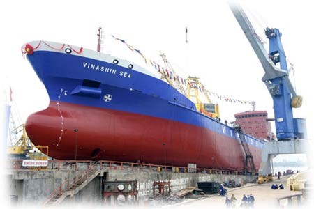 A new vessel built by Vinashin A new vessel built by Vinashin