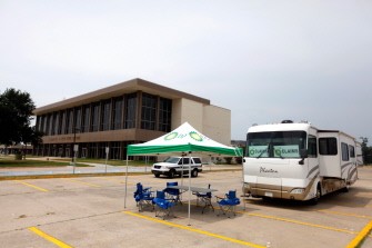 A BP mobile claims office is seen on August 4, 2010 in Chalmette, Louisiana. AFP A BP mobile claims office is seen on August 4, 2010 in Chalmette, Louisiana. AFP
