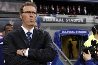 Laurent Blanc attends the friendly match Norvay vs France, on August 11, 2010 at the Ullevaal stadium in Oslo. AFP Laurent Blanc attends the friendly match Norvay vs France, on August 11, 2010 at the Ullevaal stadium in Oslo. AFP