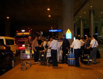 Chinese visitors arrive in Tan Son Nhat international airport. (Photo: KK) Chinese visitors arrive in Tan Son Nhat international airport. (Photo: KK)