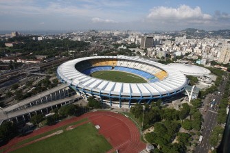 (AFP FILE) Aerial view taken in 2009 of the Maracana Stadium in Rio de Janeiro, Brazil. (AFP FILE) Aerial view taken in 2009 of the Maracana Stadium in Rio de Janeiro, Brazil.