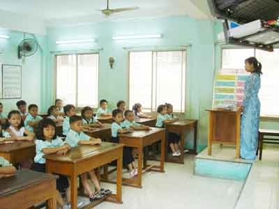 Elementary teachers told not to threaten small schoolboys and girls but create friendly air to make them feel happy at schools (Photo: Nha Tran) Elementary teachers told not to threaten small schoolboys and girls but create friendly air to make them feel happy at schools (Photo: Nha Tran)