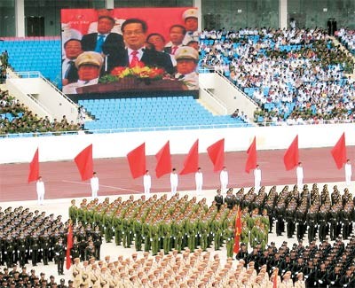 Police parade at a ceremony to mark the 65th anniversary of the police force on August 17 (Photo: SGGP) Police parade at a ceremony to mark the 65th anniversary of the police force on August 17 (Photo: SGGP)